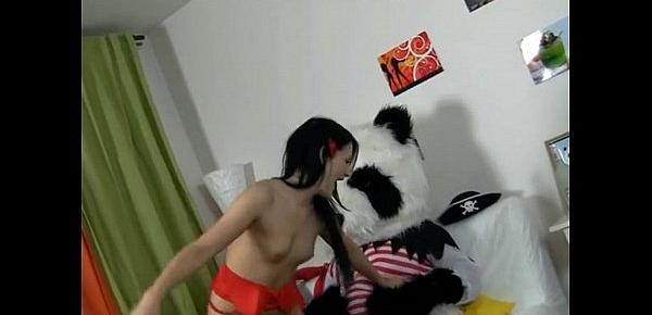  huge toy panda fuck young girl